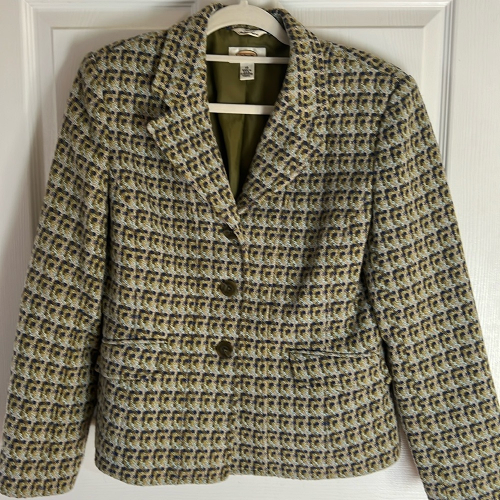 Talbots light weight tweed blazer